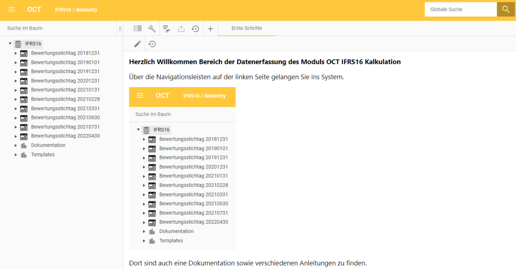 IFRS 16 Leasing-Vertragsmanagement mit OCT: Mehrere Bewertungsstichtage sind möglich