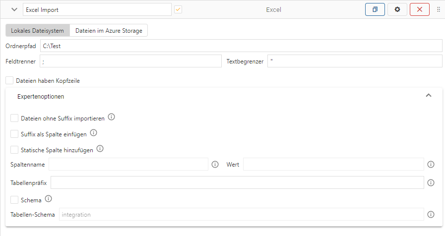 OCT 5.8 - Excel Import